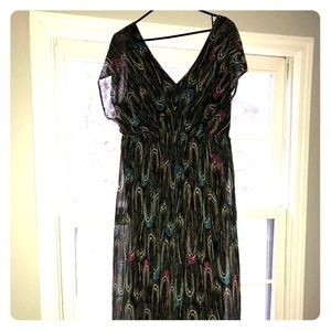 Feather print Maxi dress, Lane Bryant 18/20